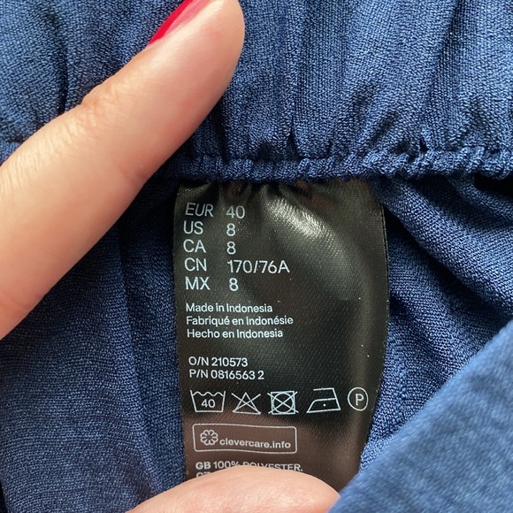 Navy flare pants - Picture 3 of 6